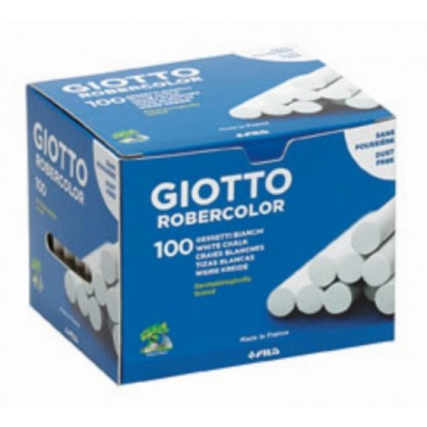 Κιμωλίες Λευκές Giotto 100 τμχ