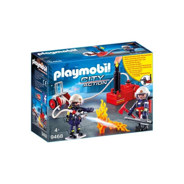 Playmobil 9468 Πυροσβέστες Με Αντλία Νερού