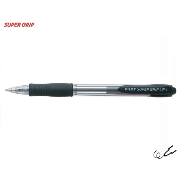 Στυλό Super Grip Pilot Fine 0.7mm Mαύρο